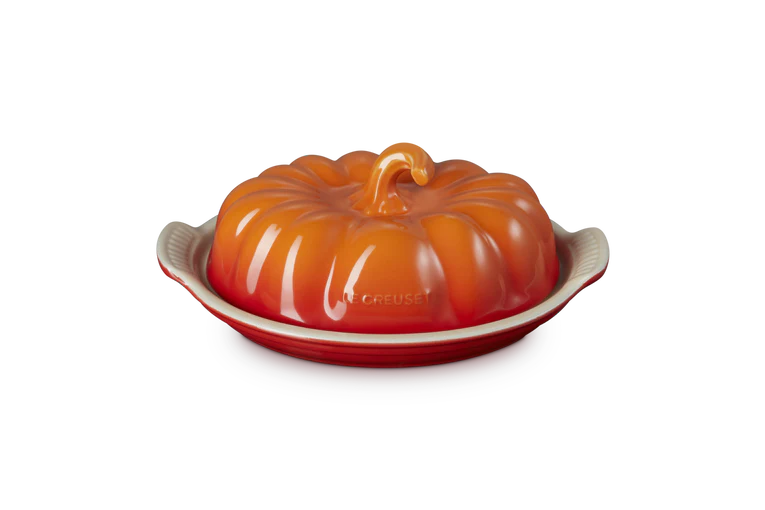 Le Creuset Pumpkin Butter Dish in Volcanic