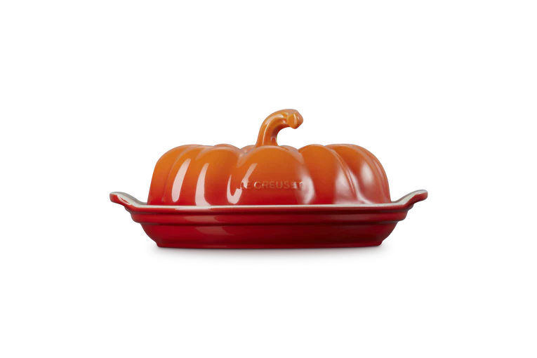 Le Creuset Pumpkin Butter Dish in Volcanic