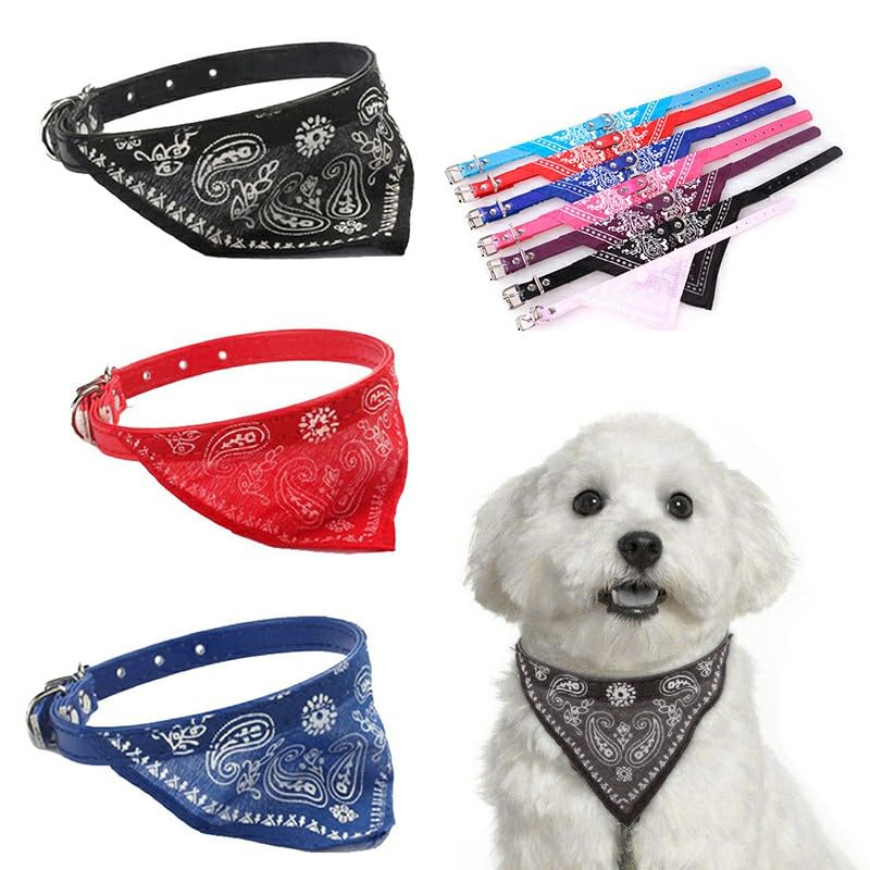 Chic Black Bandana Collar β Perfect for Small Dogs & Cats | Comfy & Lightweight