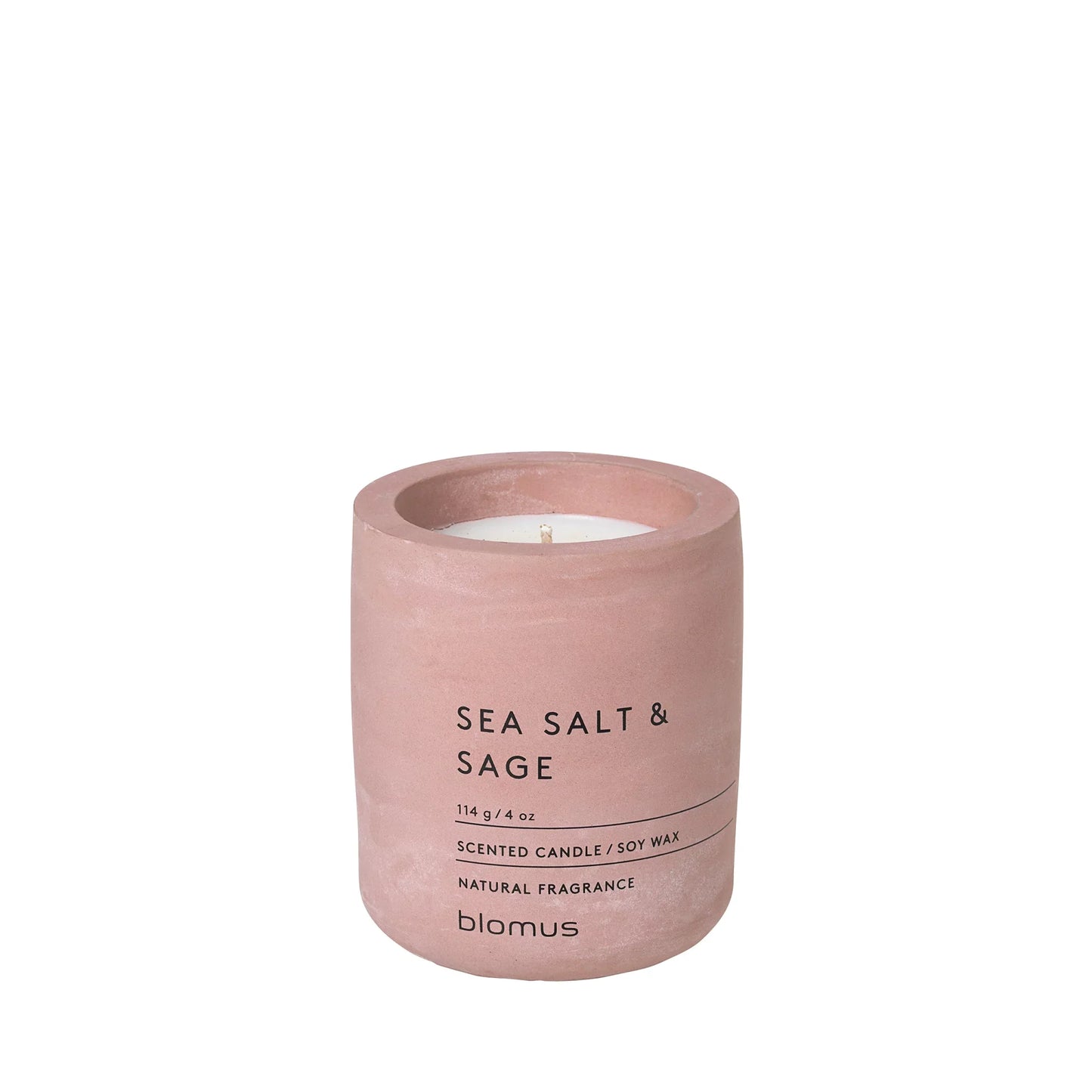 Blomus Withered Rose Sea Salt & Sage Scented Candle 114g