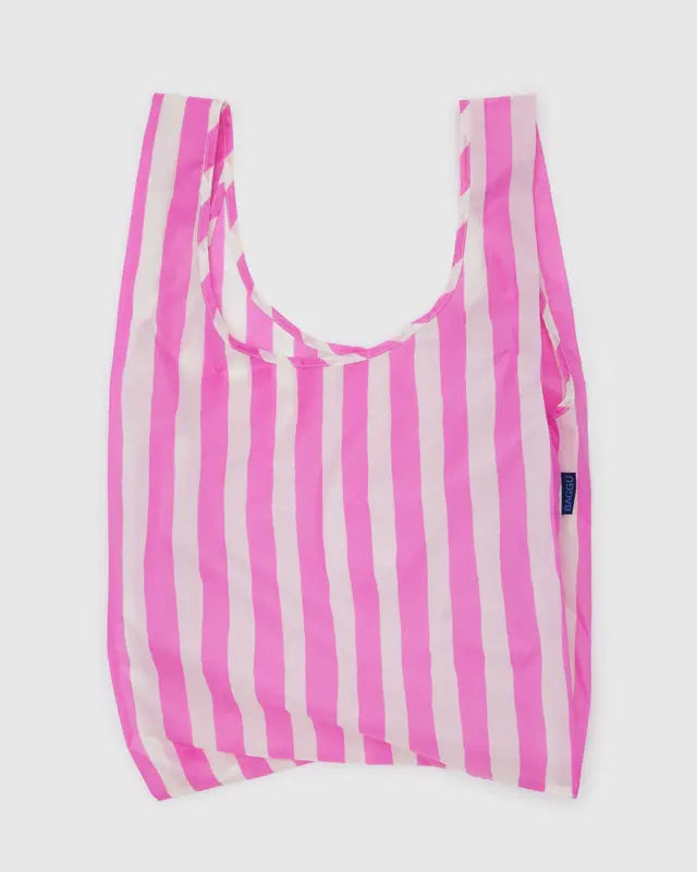 BAGGU Standard Reusable Bag - Pink Painted Stripe