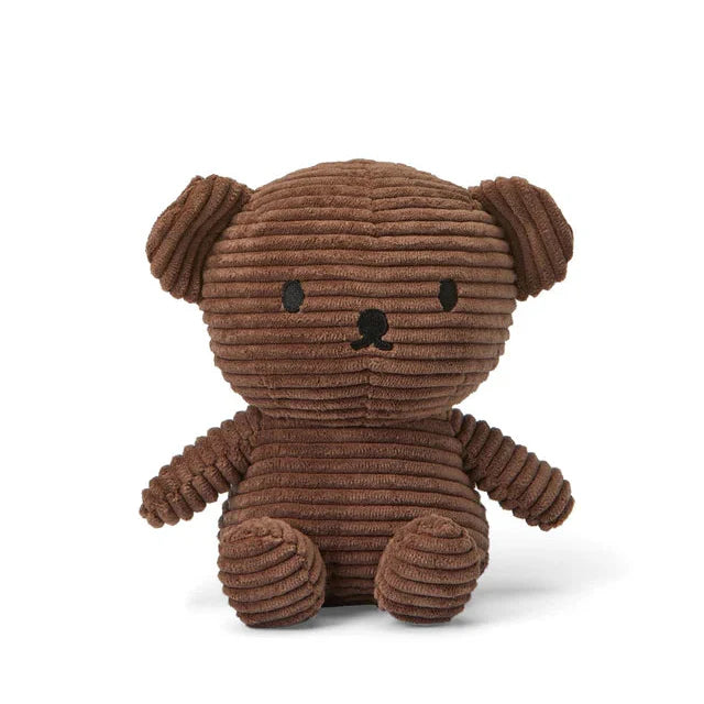 Boris Bear Corduroy Brown 17cm - Brown