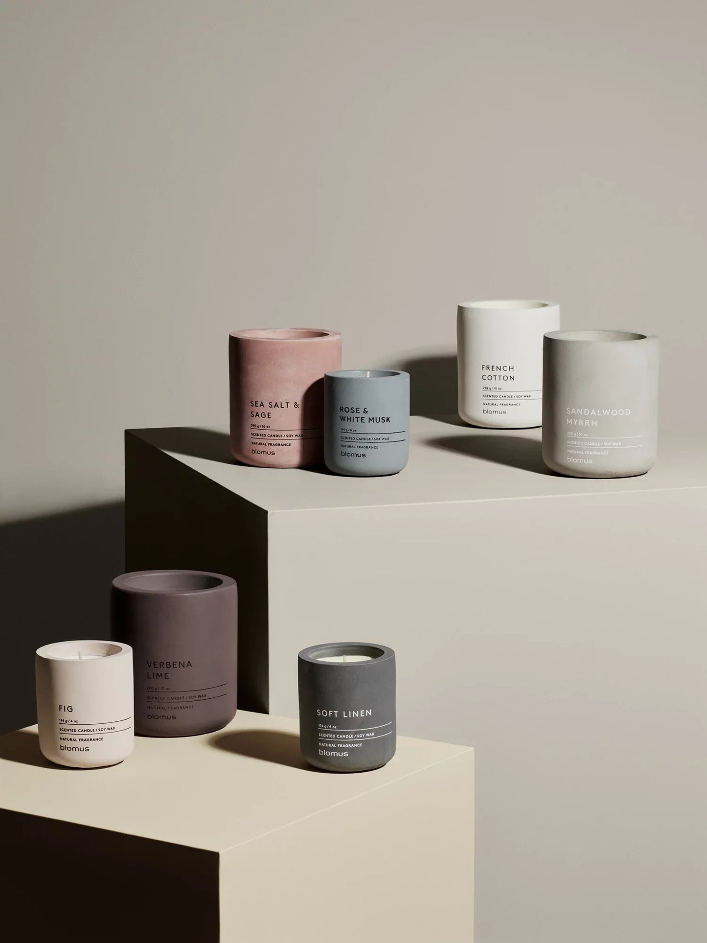 Blomus Withered Rose Sea Salt & Sage Scented Candle 114g