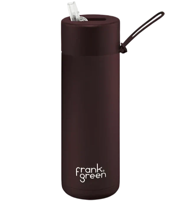 Frank Green Ceramic Reusable Bottle 595ml - Chocolate