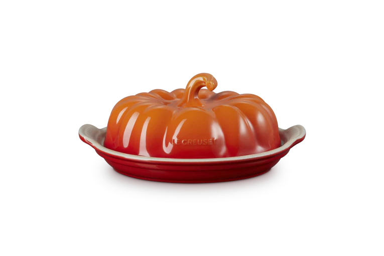 Le Creuset Pumpkin Butter Dish in Volcanic