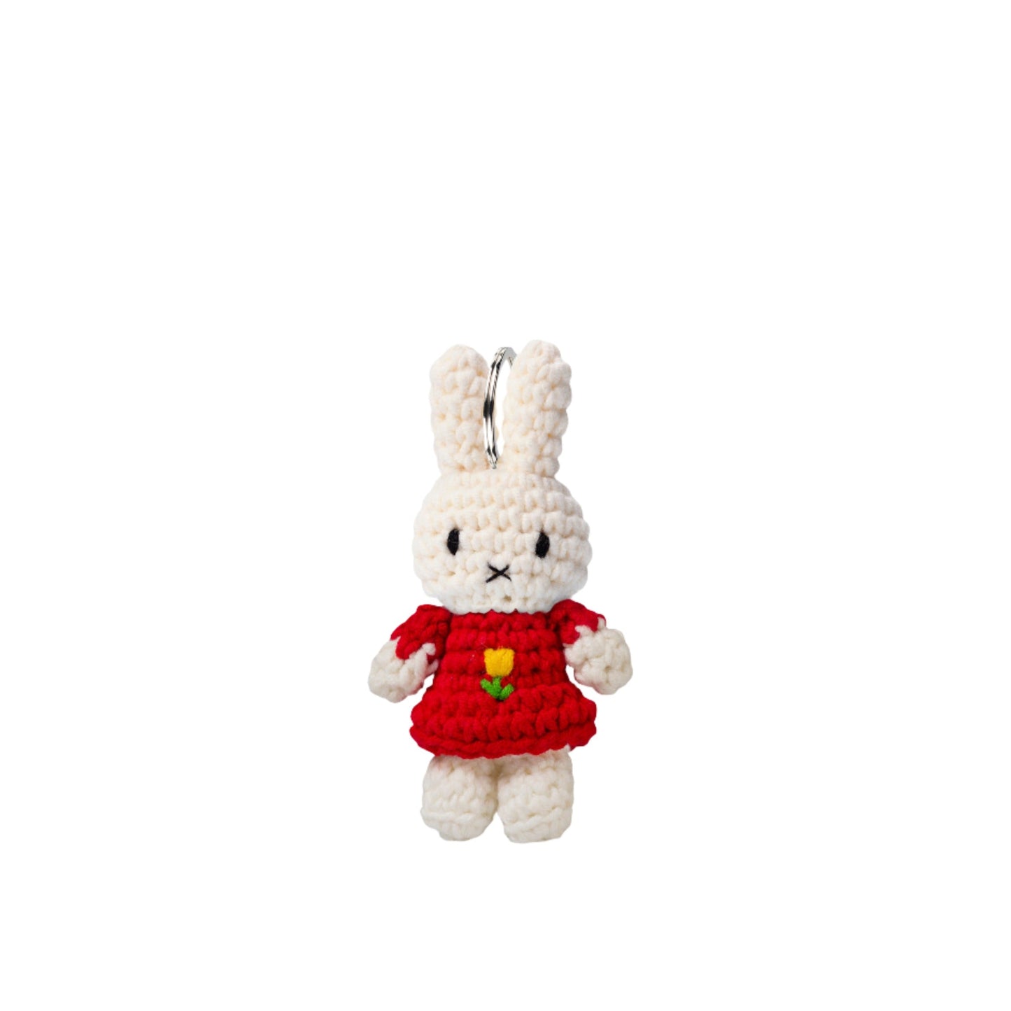 Miffy Handmade Crochet Keyring - Red Tulip