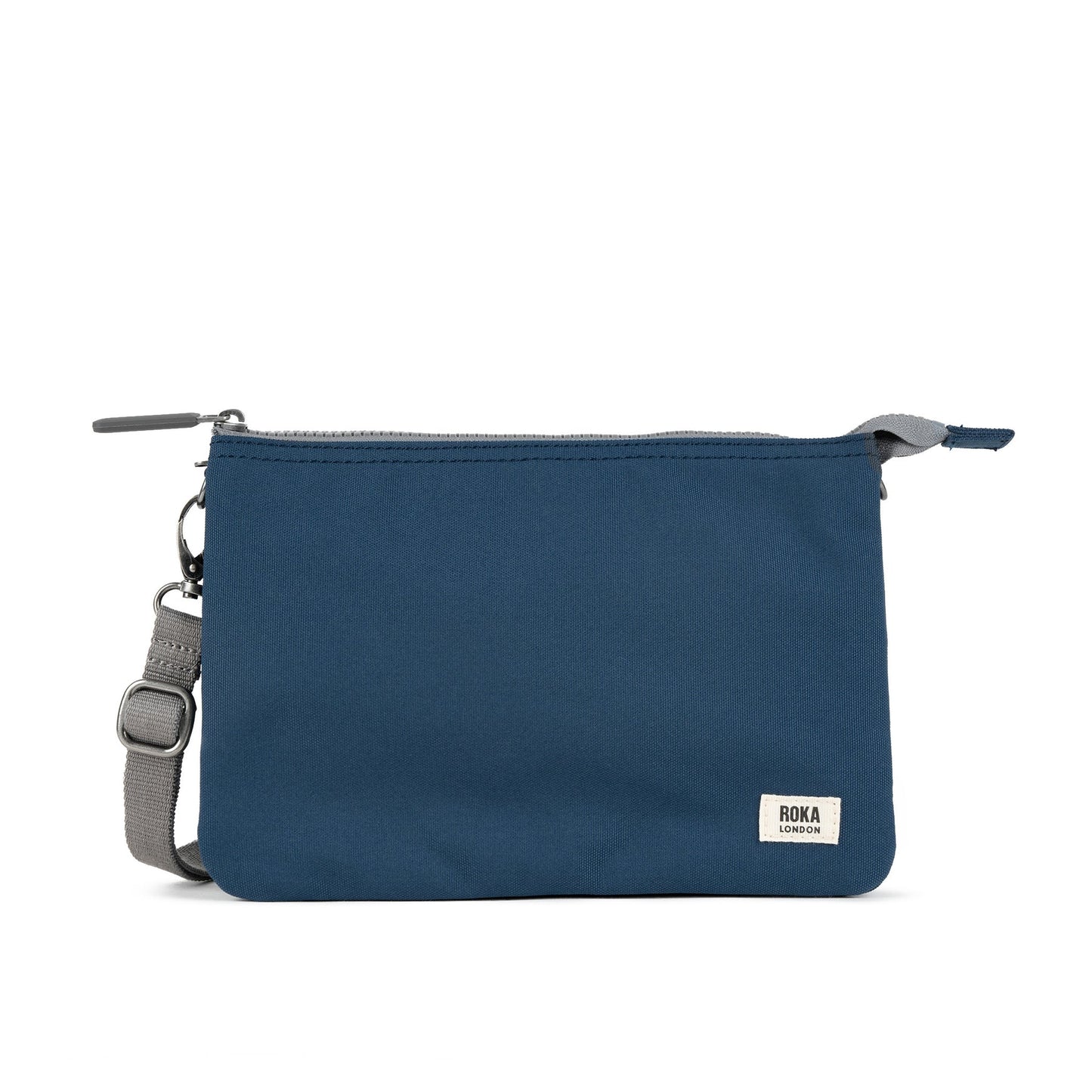 Roka Carnaby Crossbody XL Recycled Canvas - Deep Blue