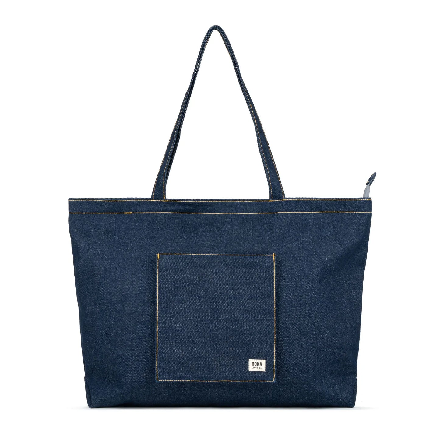 Roka Portobello Dark Wash Denim Large Cotton Tote