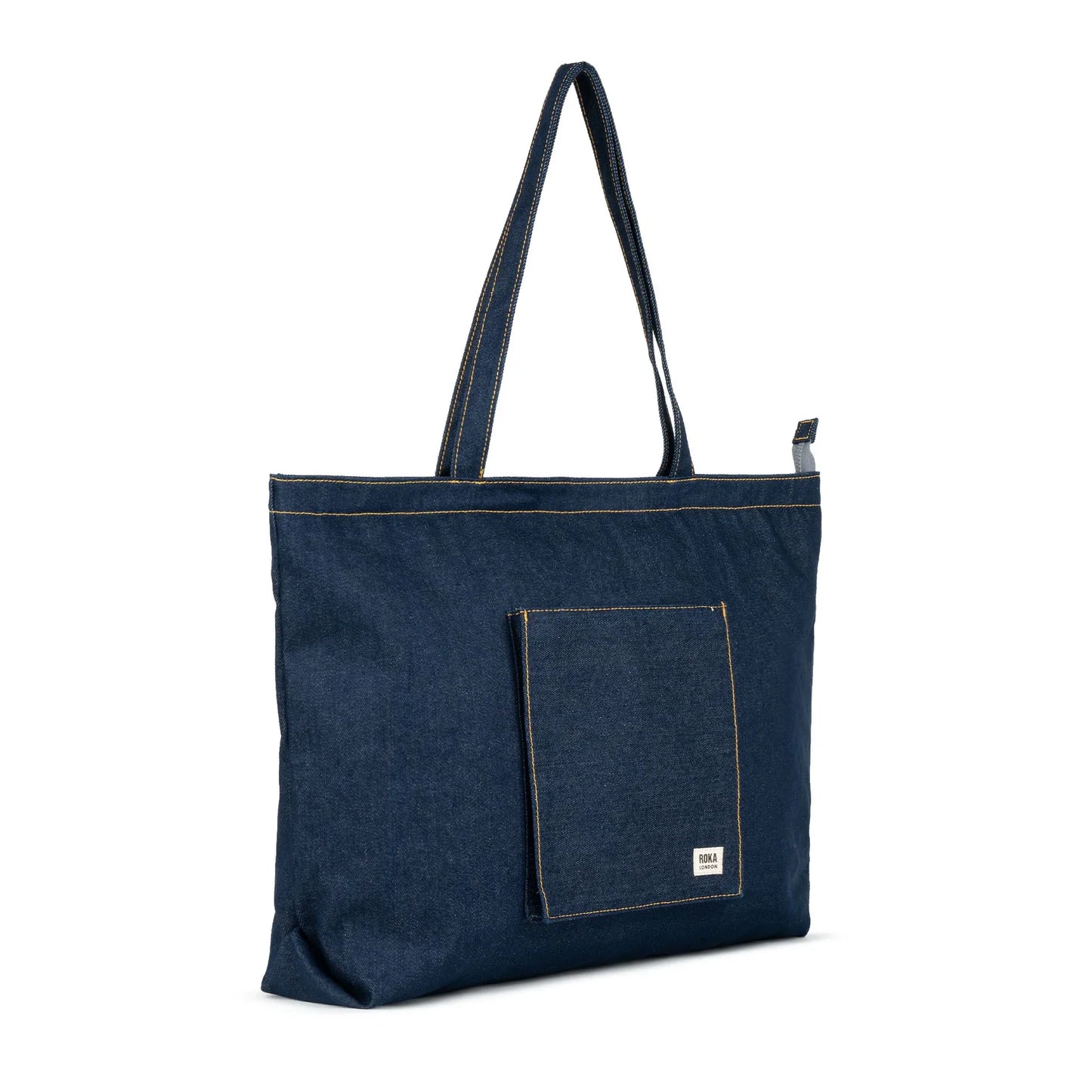 Roka Portobello Dark Wash Denim Large Cotton Tote
