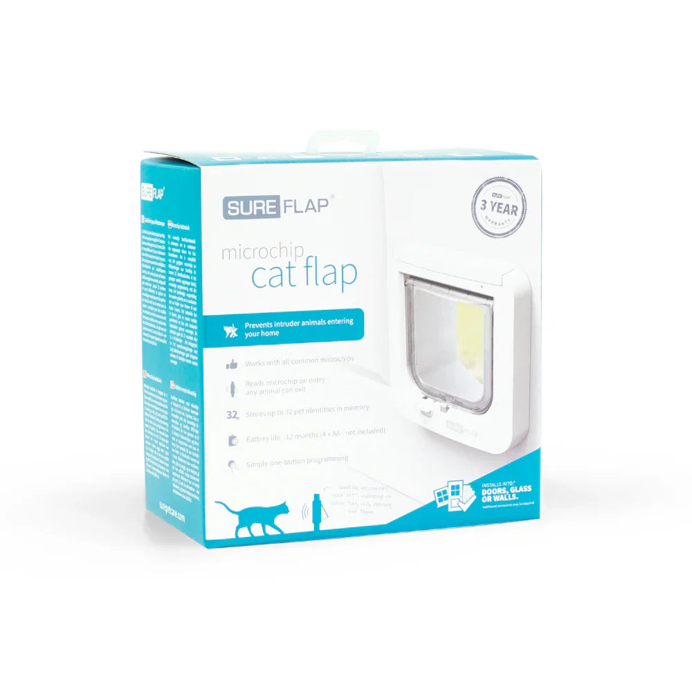 SureFlap Microchip Cat Flap – White Smart Pet Door