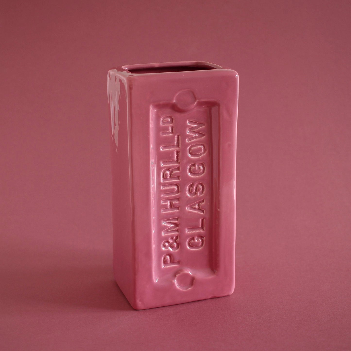 Glasgow Brick Vase - Pink