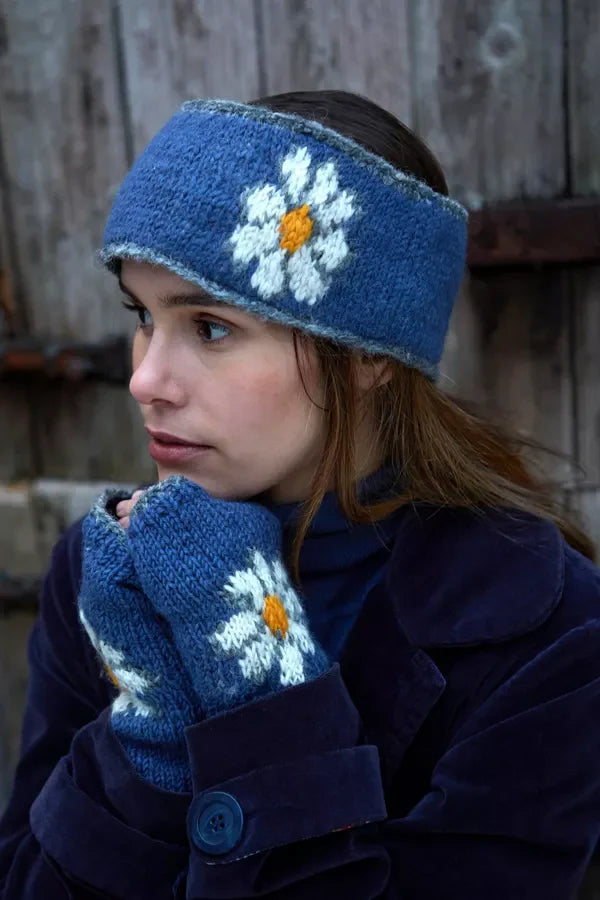 Pachamama Daisy Handwarmer Denim
