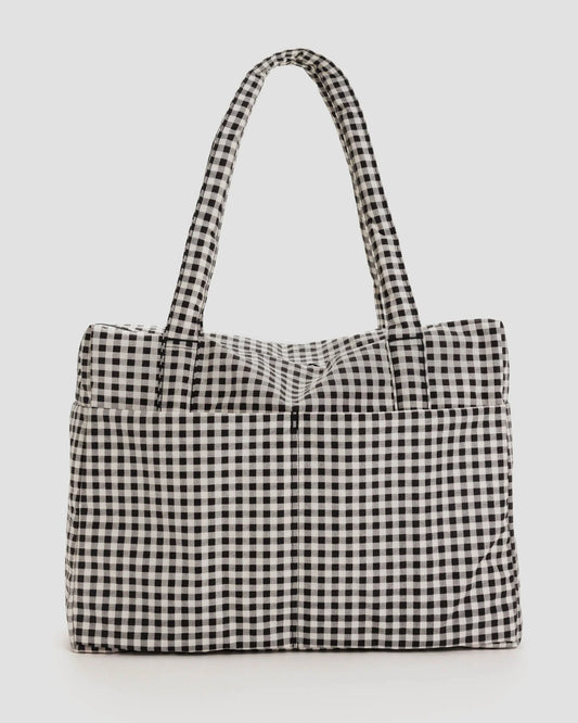 BAGGU Cloud Carry-on Bag - Black & White Gingham