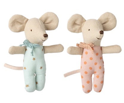 Maileg Twins Baby Mice in Matchbox