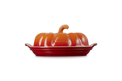 Le Creuset Pumpkin Butter Dish in Volcanic