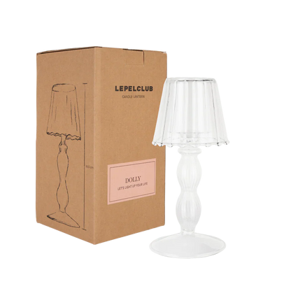 Lepelclub Dolly Candle Lantern Clear
