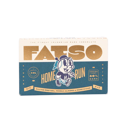 FATSO Home Run Chocolate - Salted Pretzel, Almond & Honeycomb