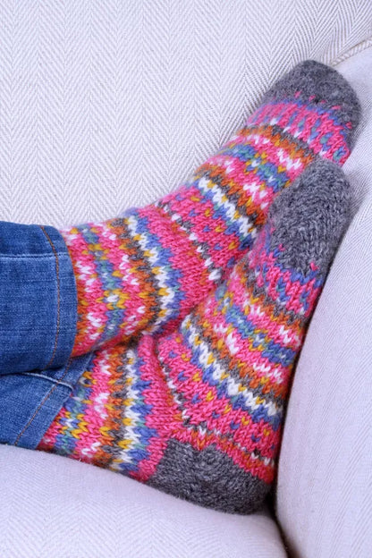Pachamama Iona Sofa Socks Pink
