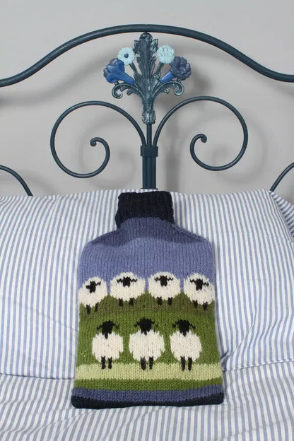 Pachamama Flock Of Sheep Hot Water Bottle