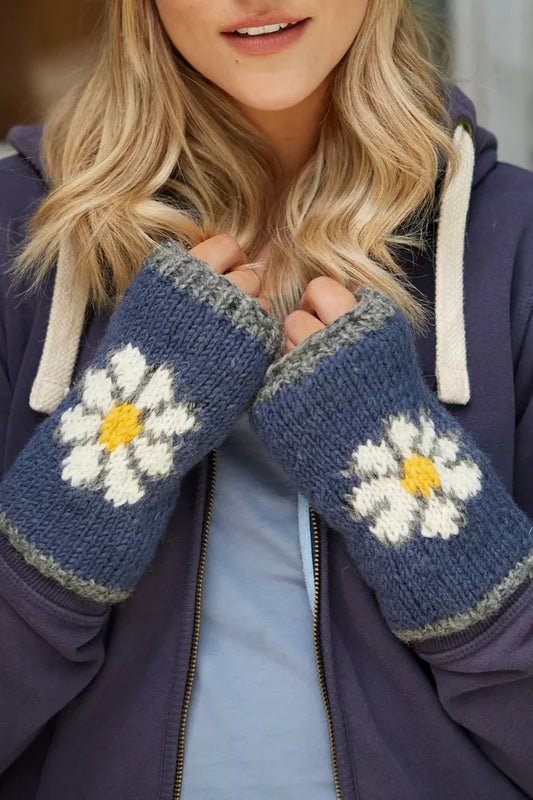 Pachamama Daisy Handwarmer Denim