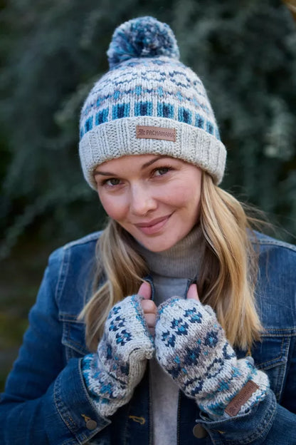 Pachamama Loch Fyne Pure Merino Handwarmer Blue