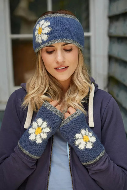 Pachamama Daisy Handwarmer Denim