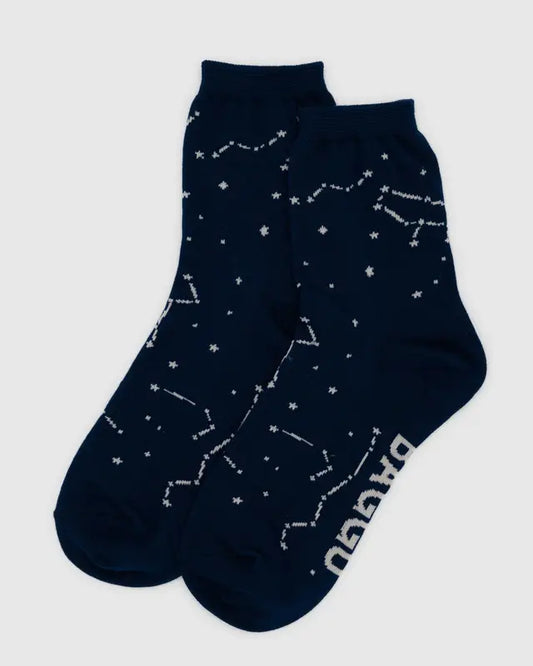 BAGGU Adult Crew Sock - Constellation Midnight