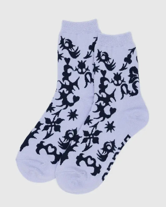 BAGGU Adult Crew Socks - Western Cut-Outs