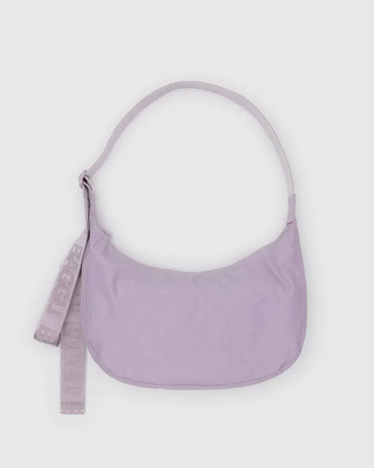 BAGGU Medium Nylon Crescent Bag - Dusty Pink