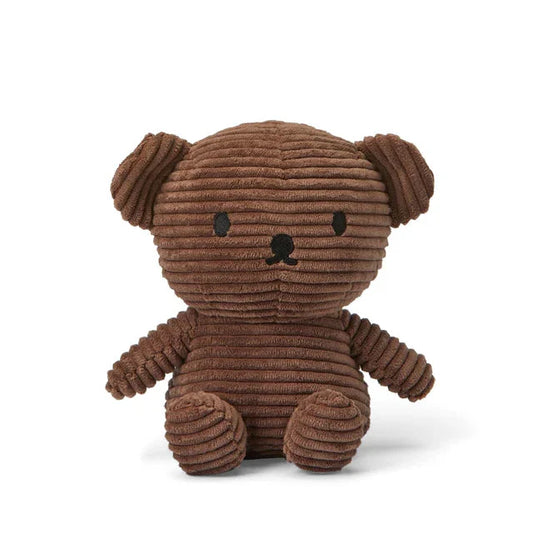 Boris Bear Corduroy Brown 17cm - Brown