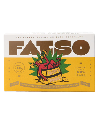 FATSO Drunk'n Monkey Chocolate - Spiced Rum, Banana & Salted Cracker