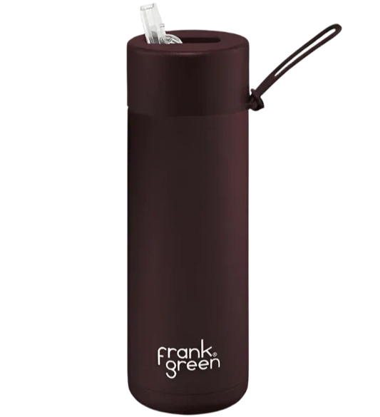 Frank Green Ceramic Reusable Bottle 595ml - Chocolate