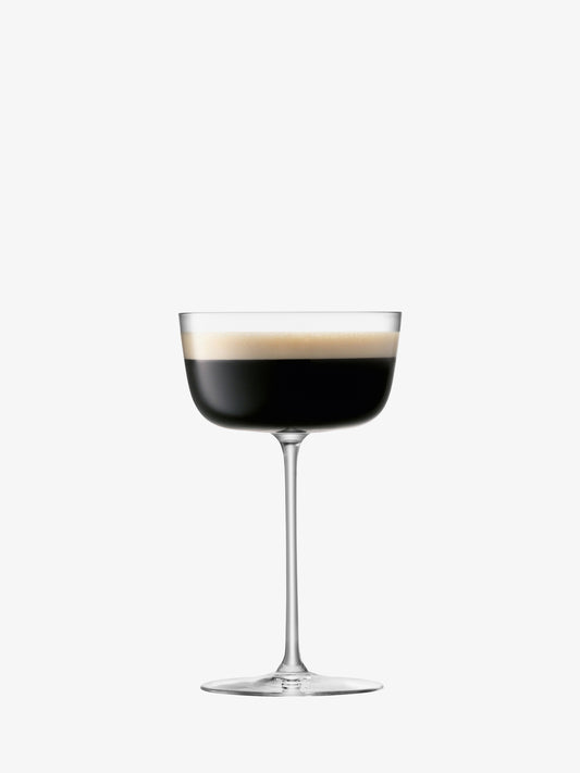 LSA Borough Cocktail Saucer 240ml Set Of 4 - Clear