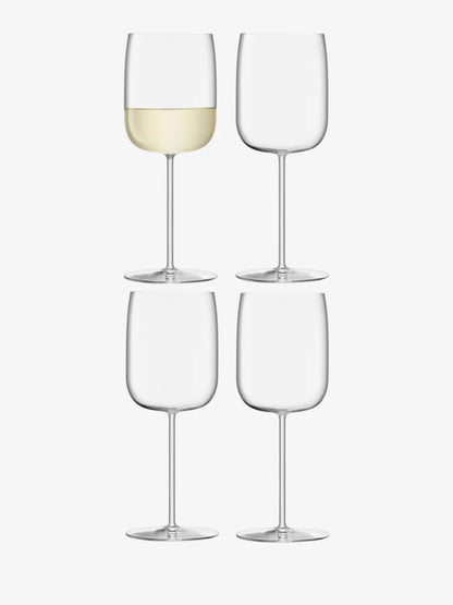 LSA Borough Wine Glass 380ml Set of 4 - Clear
