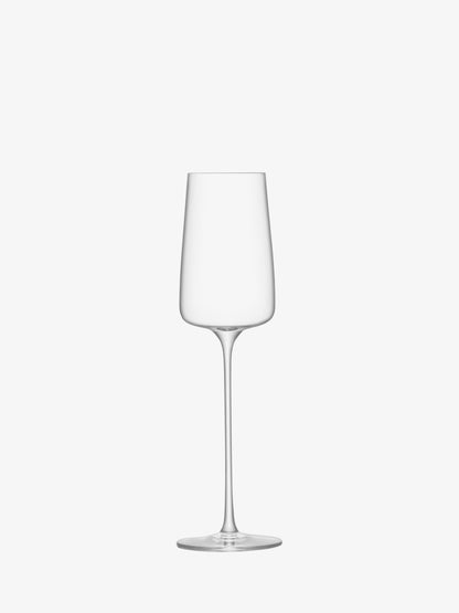 LSA Metropolitan Champagne Flute 230ml Set Of 4 - Clear