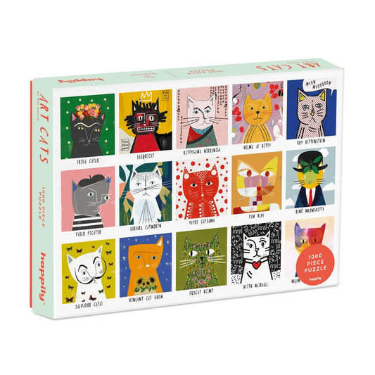 Happily ART CATS - 1000 Piece Jigsaw Puzzle