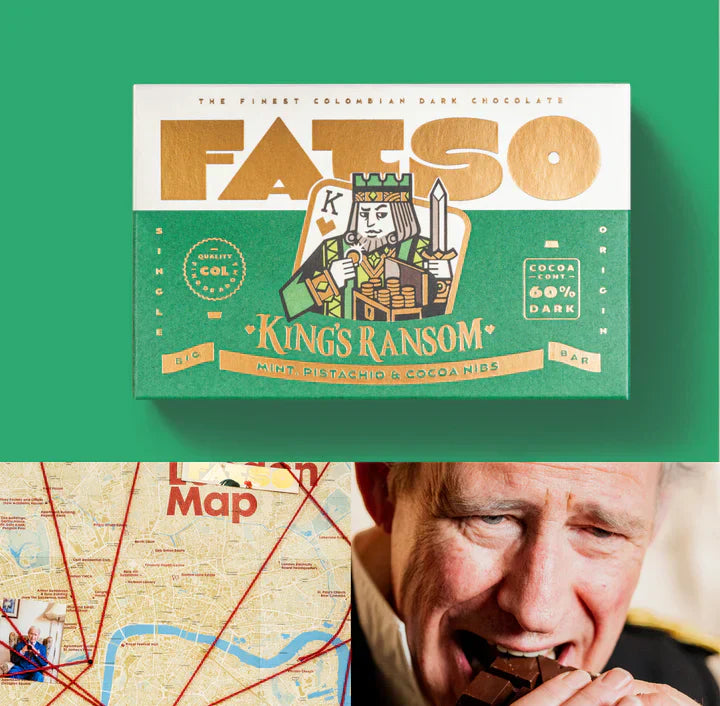 FATSO King's Ransom  Chocolate - Mint, Pistachio & Cocoa Nibs