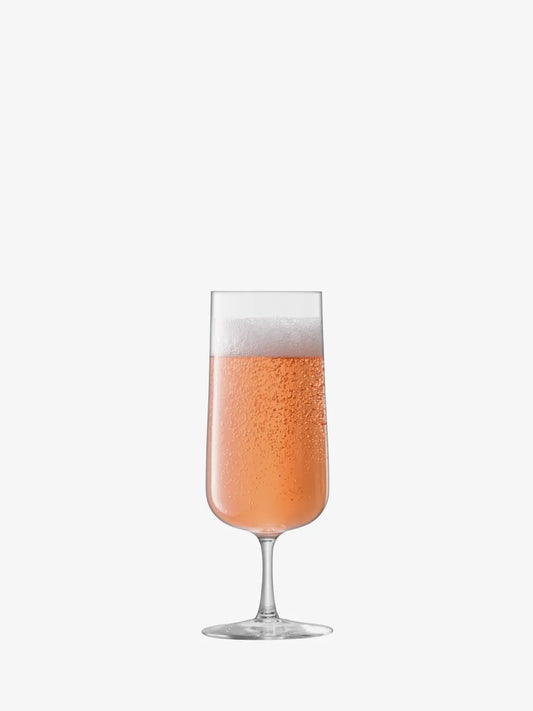 LSA Arc Champagne Flute 240ml Set of 4 - Clear