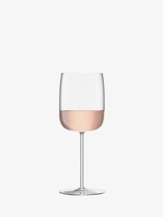 LSA Borough Wine Glass 380ml Set of 4 - Clear