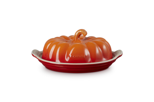 Le Creuset Pumpkin Butter Dish in Volcanic