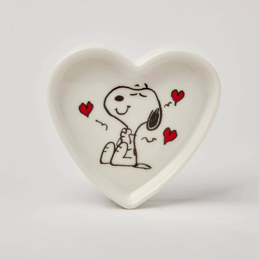 Magpie Peanuts Heart Shaped Trinket Dish Love