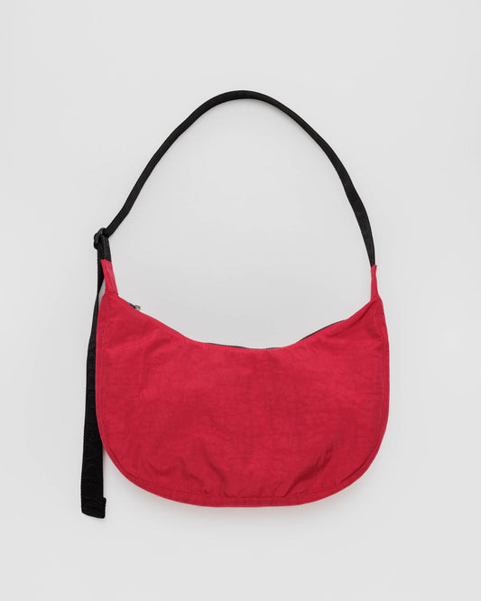 BAGGU Medium Nylon Crescent Bag - Candy Apple