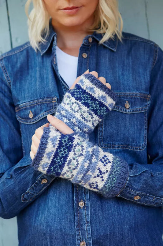 Pachamama Fairisle Handwarmer Denim