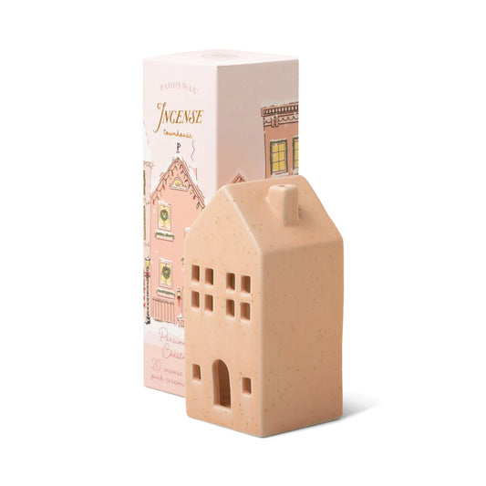 Paddywax Ceramic Village Incense Holders - Pink Townhouse