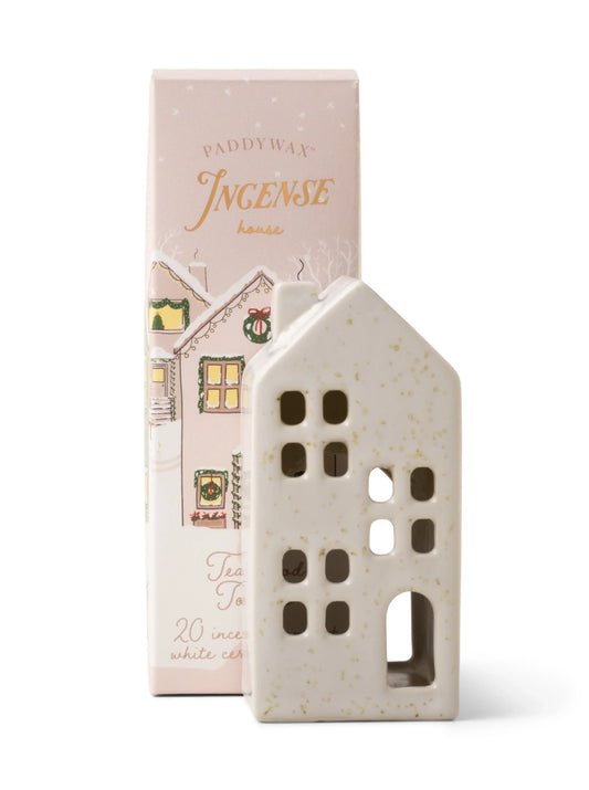 Paddywax Ceramic Village Incense Holders  - White House