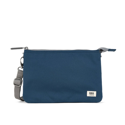 Roka Carnaby Crossbody XL Recycled Canvas - Deep Blue