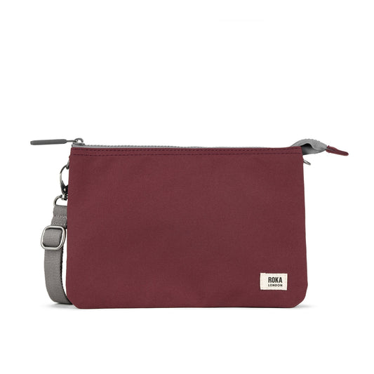 Roka Carnaby Crossbody XL Recycled Canvas - Zinfandel
