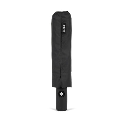 Roka Waterloo Recycled Nylon Umbrella - Black