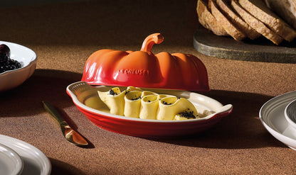 Le Creuset Pumpkin Butter Dish in Volcanic