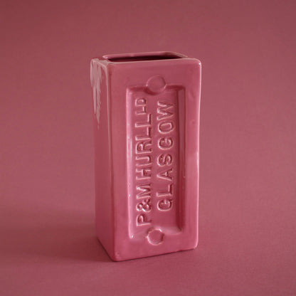Glasgow Brick Vase - Pink